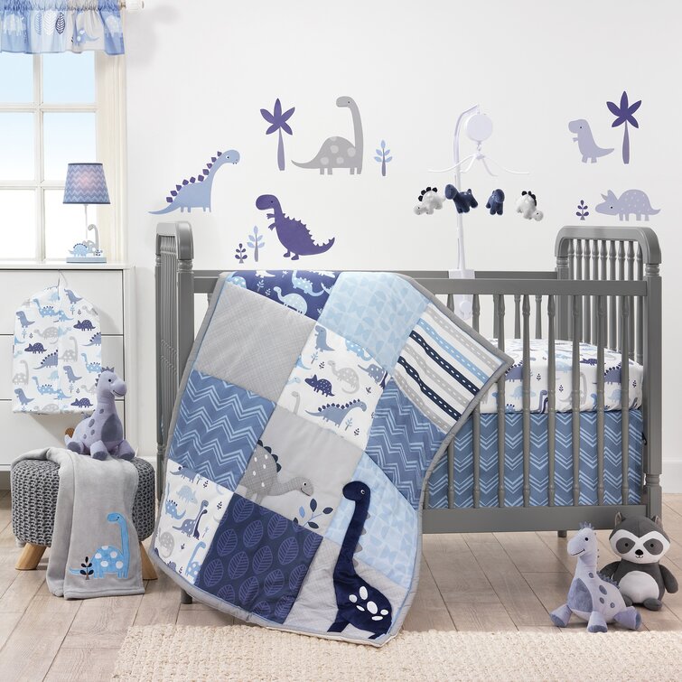 Dinosaur shop nursery bedding